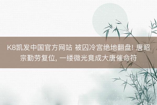 K8凯发中国官方网站 被囚冷宫绝地翻盘! 唐昭宗勤劳复位， 一缕微光竟成大唐催命符