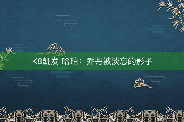 K8凯发 哈珀：乔丹被淡忘的影子