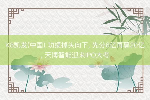 K8凯发(中国) 功绩掉头向下， 先分6亿再募20亿， 天博智能迎来IPO大考