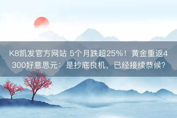 K8凯发官方网站 5个月跌超25%!黄金重返4300好意思元:是抄底良机,已经接续恭候?